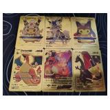 Pokemon Rare Gold Foil Cards Lot
