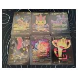 Pokemon Rare Black Foil Cards Lot