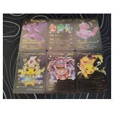Pokemon Rare Black Foil Cards Lot