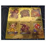 Pokemon Rare Gold Foil Cards Lot