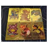 Pokemon Rare Gold Foil Cards Lot