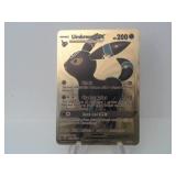 Pokemon Rare Gold Umbreon GX