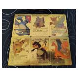 Pokemon Rare Gold Foil Cards Lot