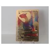 Pokemon Rare Gold Charizard GX Rainbow