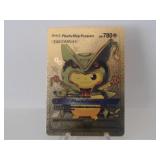 Pokemon Rare Gold Pikachu Mega Rayquaza