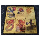 Pokemon Rare Gold Foil Cards Lot