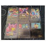 Pokemon Rare Black Foil Cards Lot