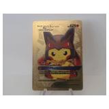 Pokemon Rare Gold Pikachu Mega Lucario