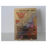 Pokemon Rare Gold Pikachu & Zekrom GX Rainbow
