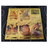 Pokemon Rare Gold Foil Cards Lot