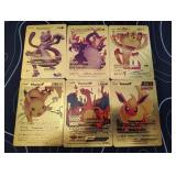 Pokemon Rare Gold Foil Cards Lot