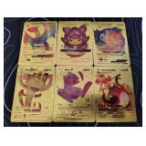 Pokemon Rare Gold Foil Cards Lot