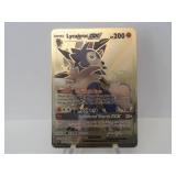 Pokemon Rare Gold Lycanroc EX
