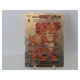 Pokemon Rare Gold Arcanine EX