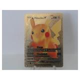 Pokemon Rare Gold Pikachu V