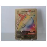 Pokemon Rare Gold Pikachu Vmax Rainbow