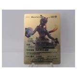 Pokemon Rare Gold Mewtwo GX