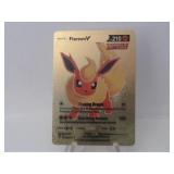 Pokemon Rare Gold Flareon V