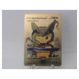 Pokemon Rare Gold Pikachu Mega Rayquaza