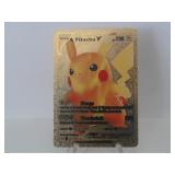 Pokemon Rare Gold Pikachu V