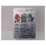 Pokemon Rare Silver Charmander, Squirtle GX