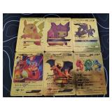 Pokemon Rare Gold Foil Cards Lot