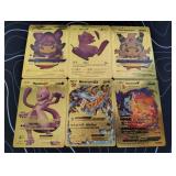 Pokemon Rare Gold Foil Cards Lot