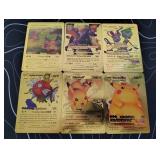 Pokemon Rare Gold Foil Cards Lot