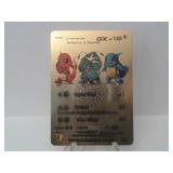 Pokemon Rare Gold Charmander, Squirtle GX