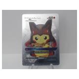 Pokemon Rare Silver Pikachu Mega Lucario