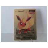 Pokemon Rare Gold Flareon V