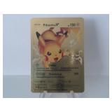 Pokemon Rare Gold Pikachu V