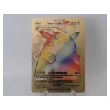 Pokemon Rare Gold Pikachu Vmax Rainbow