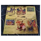 Pokemon Rare Gold Foil Cards Lot