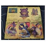 Pokemon Rare Gold Foil Cards Lot