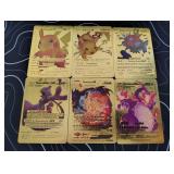 Pokemon Rare Gold Foil Cards Lot