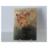 Pokemon Rare Gold Pikachu V