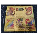 Pokemon Rare Gold Foil Cards Lot