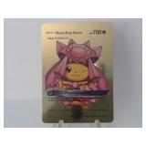 Pokemon Rare Gold Pikachu Mega Diancie