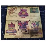 Pokemon Rare Gold Foil Cards Lot