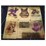 Pokemon Rare Gold Foil Cards Lot