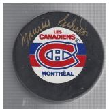 MAURICE RICHARD AUTOGRAPHED MONTREAL PUCK W/COA