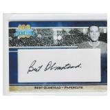 BERT OLMSTEAD BLUE & WHITE 100TH PAPERCUTS AUTO