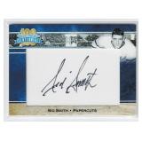 SID SMITH BLUE & WHITE 100TH PAPERCUTS AUTO