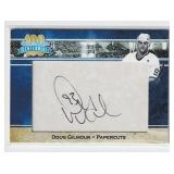 DOUG GILMOUR BLUE & WHITE 100TH PAPERCUTS AUTO