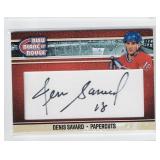 DENIS SAVARD BLEU BLANC ET ROUGE PAPERCUTS AUTO
