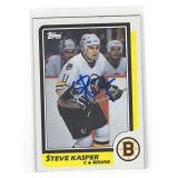 STEVE KASPER 1986-87 TOPPS IP AUTOGRAPH W/COA #97
