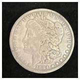 1884 Morgan Silver Dollar