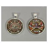 (2) Firefighter Pendants #1