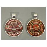 (2) Firefighter Pendants #2